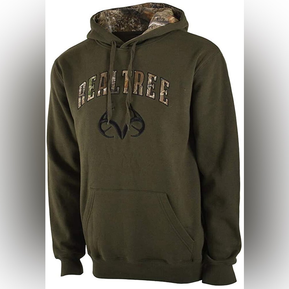Men’s Realtree Green & Camo Hoodie Large